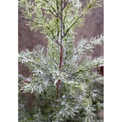 Chic Antique Künstlicher Tannenbaum mit Zapfen & Schnee