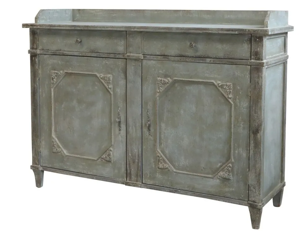 Chic Antique Kommode mit je 2 Türen und Schubladen