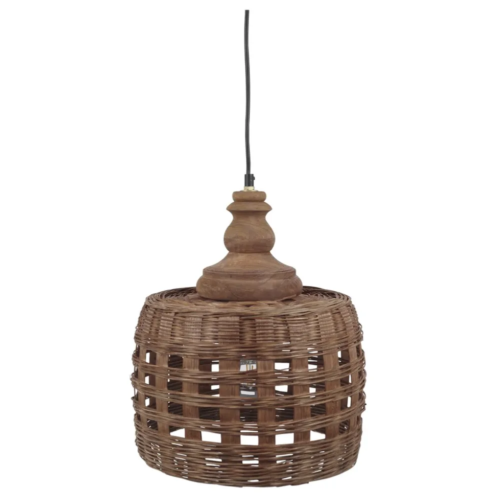 Chic Antique Lampe aus Rattangeflecht 2