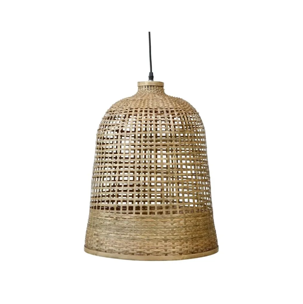 Chic Antique Lampe geflochtenes Bambus