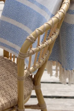 Chic Antique La Rochelle Bistrostuhl aus Rattan