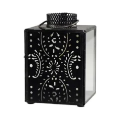 Chic Antique Laterne eckig mit Muster