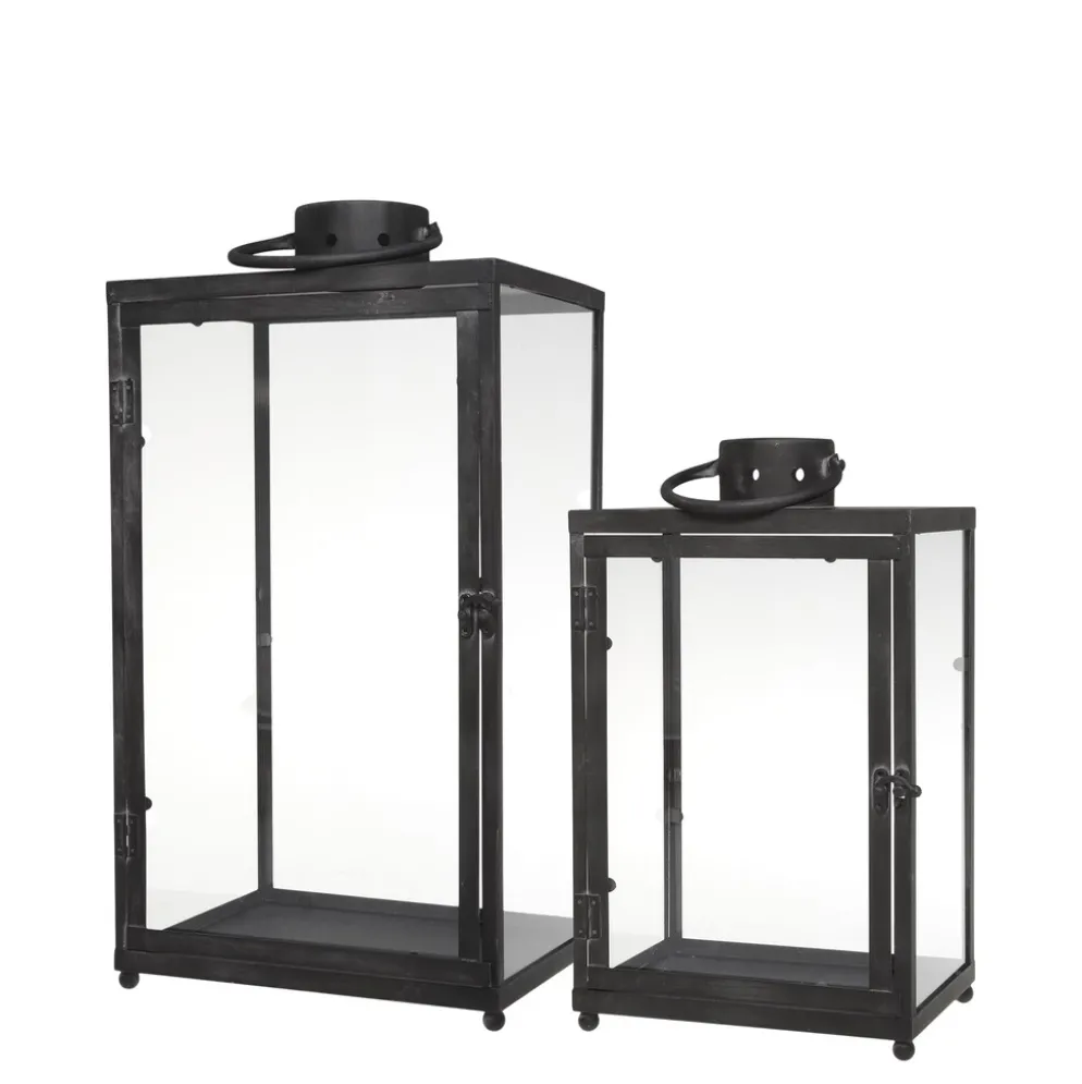 Chic Antique Laterne 2er Set aus Metall