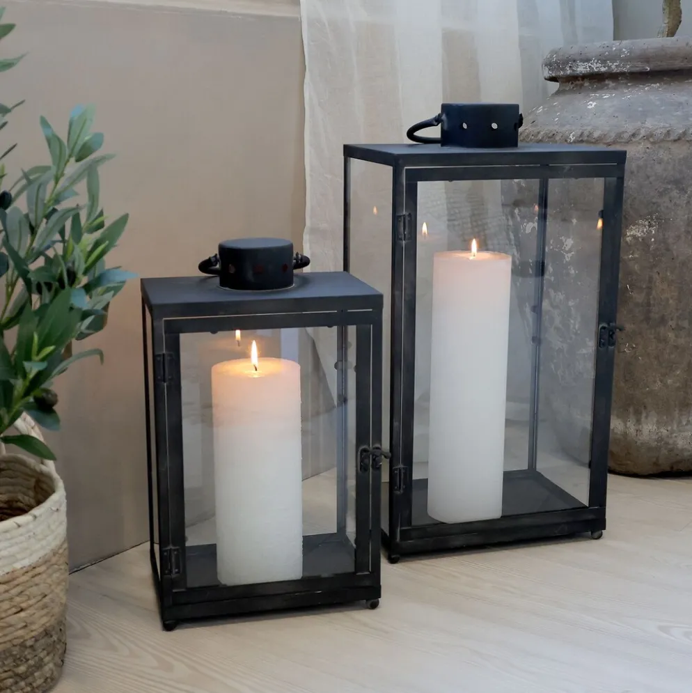 Chic Antique Laterne 2er Set aus Metall