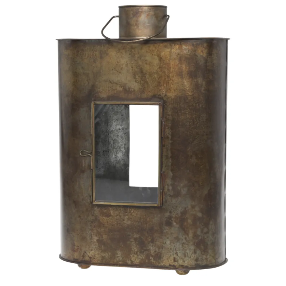 Chic Antique Laterne mit Glasfenster
