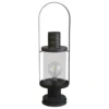 Chic Antique Laterne mit Glühbirne & Timer