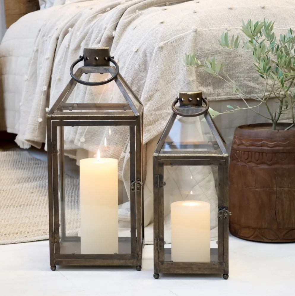 Chic Antique Laterne Vintage Antik Messing