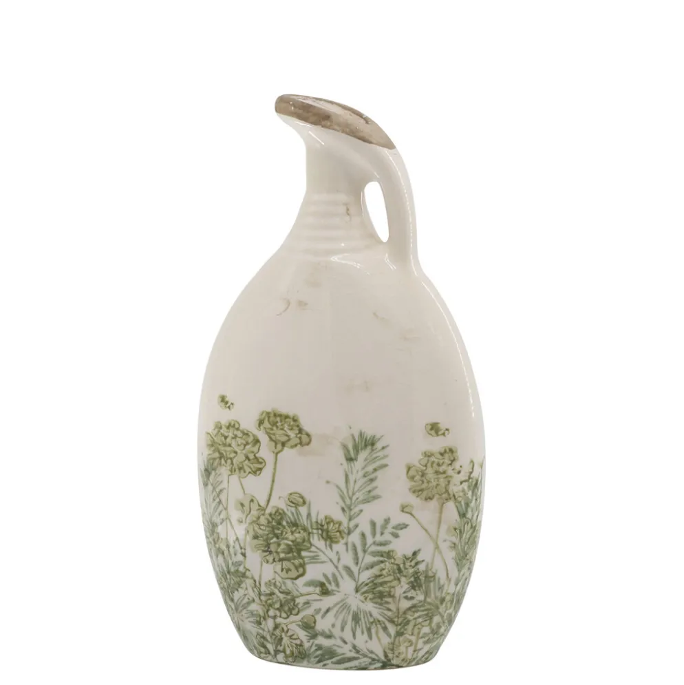 Chic Antique Laval Kanne aus Keramik im Brocante Stil