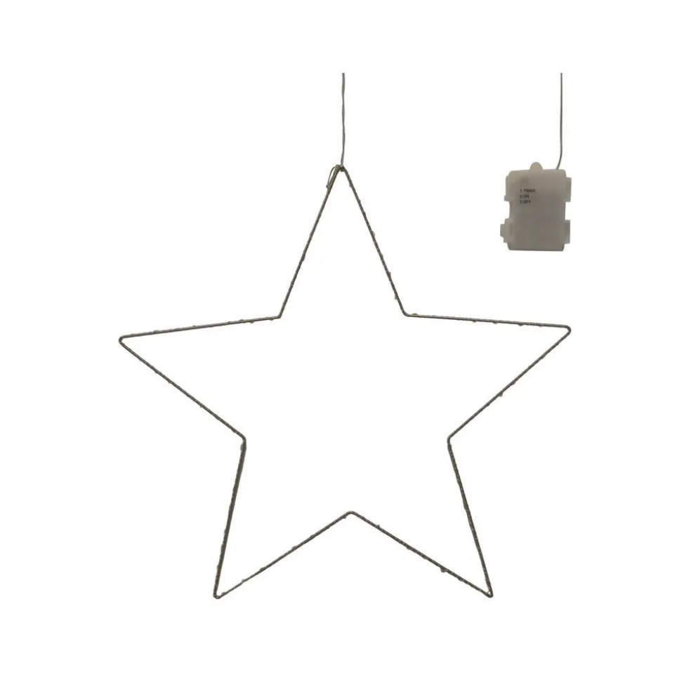 Chic Antique LED Weihnachtsstern drinnen & draußen