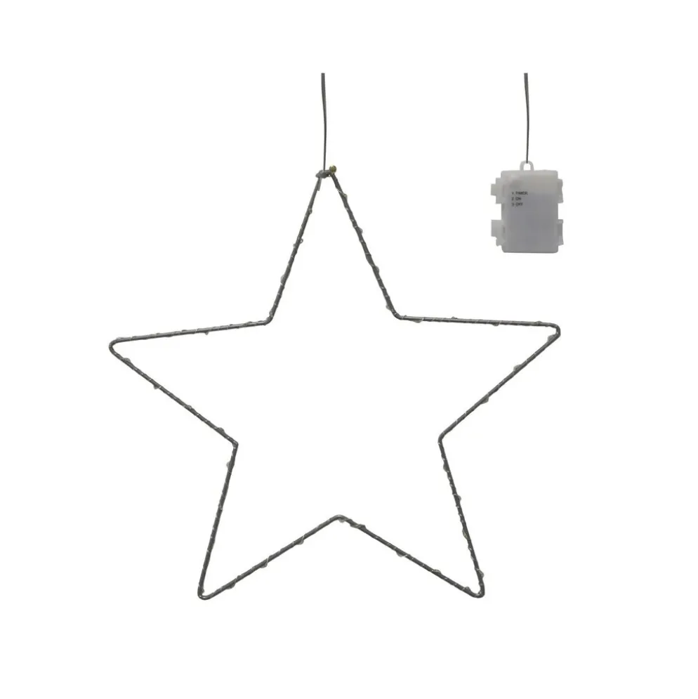 Chic Antique LED Weihnachtsstern drinnen & draußen