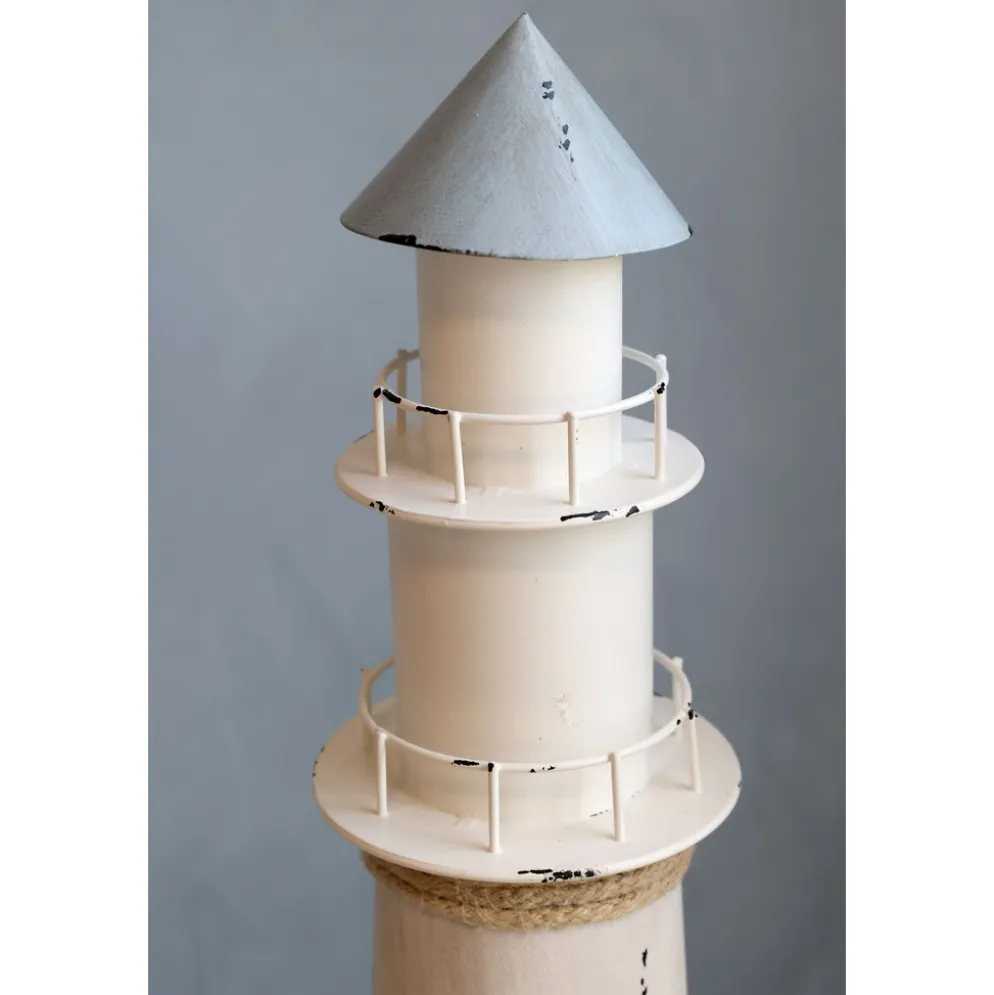 Chic Antique Leuchtturm mit LED und Timer
