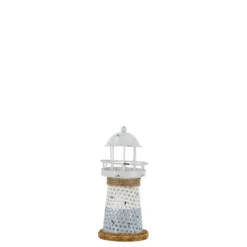 Chic Antique Leuchtturm mit LED und Timer