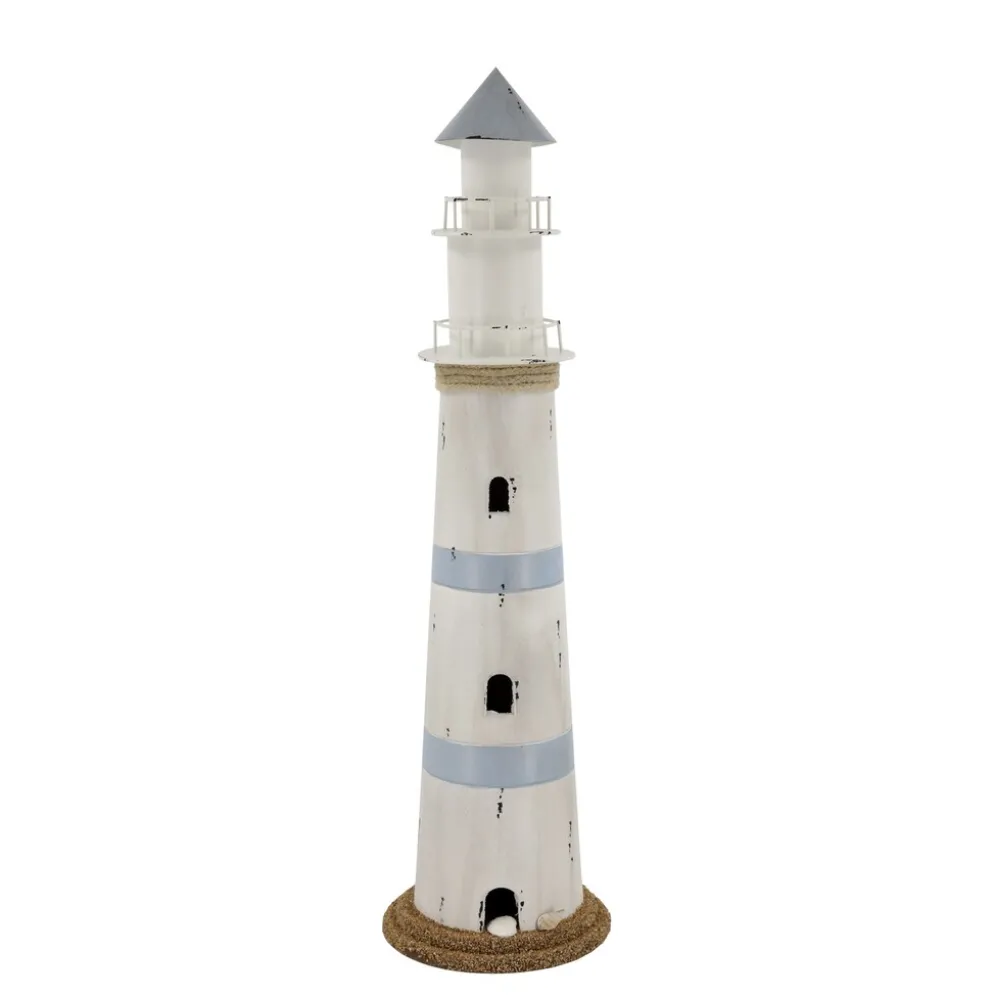 Chic Antique Leuchtturm mit LED und Timer
