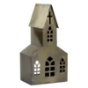 Chic Antique Lichthaus Kirche aus Metall