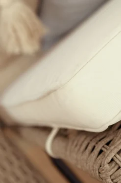 Chic Antique Liegestuhl mit Rädern – Geflochten, Landhausstil