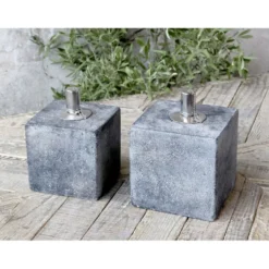 Chic Antique Öllampe im Zement