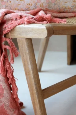 Chic Antique Loungesessel Rennes aus Rattan und Gummibaumholz