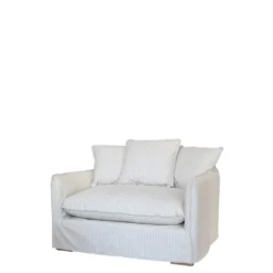 Chic Antique Malo Sessel – Französischer Landhausstil mit 3 Kissen