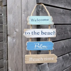 Chic Antique Maritimes Willkommensschild im Shabby Chic