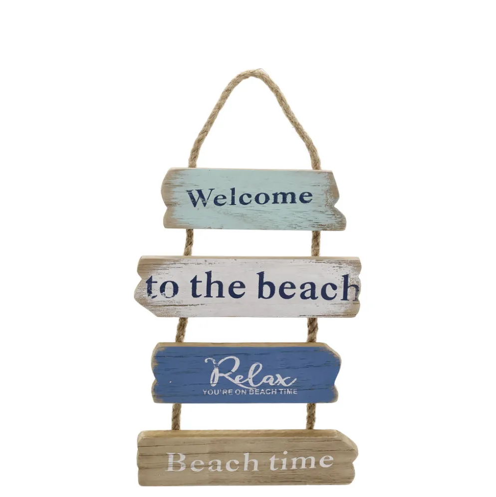 Chic Antique Maritimes Willkommensschild im Shabby Chic