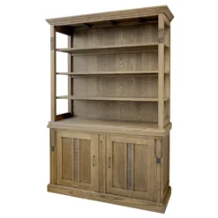 Chic Antique Marseille Schrank Regal mit 4 Fächern & 2 Türen