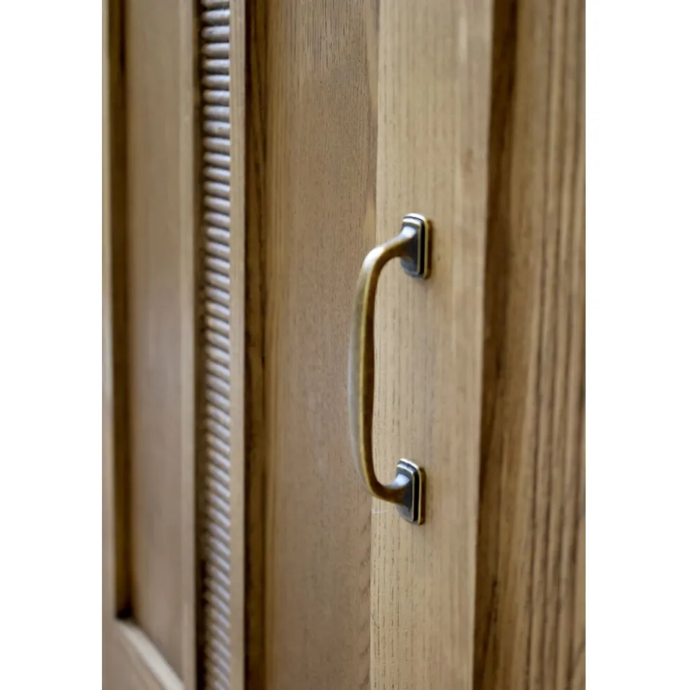 Chic Antique Marseille Schrank Regal mit 4 Fächern & 2 Türen