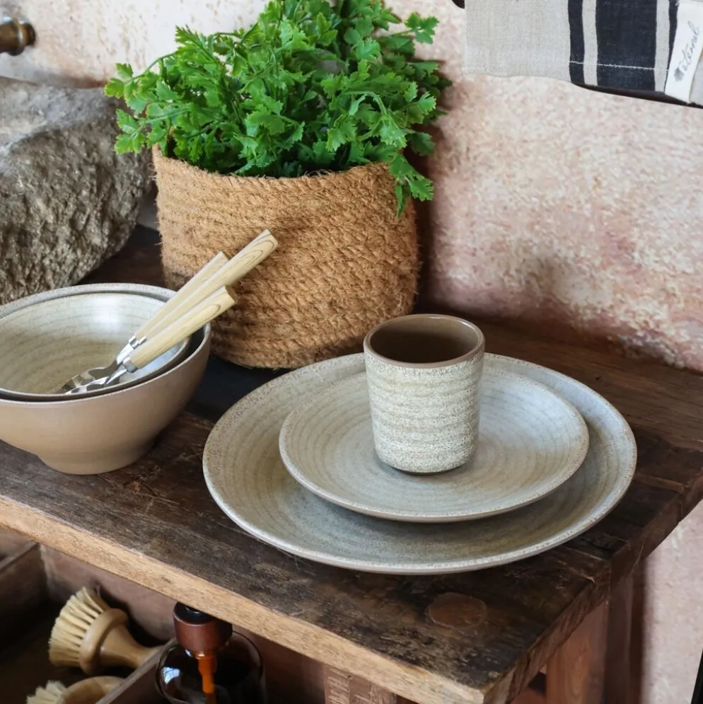 Chic Antique Melamin Frühstücksteller Cassis Latte