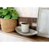 Chic Antique Melamin Tablett Cassis Latte, oval