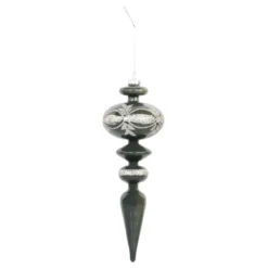 Chic Antique Ornament aus Glas mit Glitzer