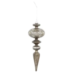 Chic Antique Ornament aus Glas mit Glitzer