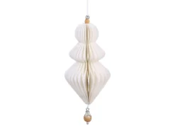 Chic Antique Ornament aus Papier mit Holzperle