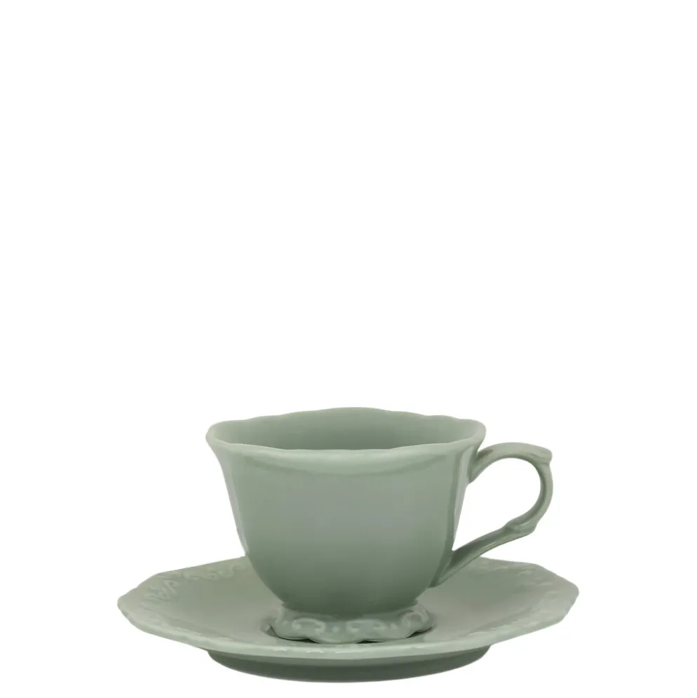 Chic Antique Provence Kaffeetasse mit Untertasse