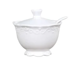 Chic Antique Provence Zuckerdose mit Löffel