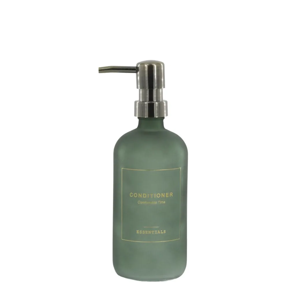 Chic Antique Pump Flasche aus Glas Conditioner für Bad, Dusche