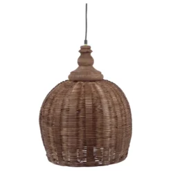 Chic Antique Rattan Hängelampe Ø 34 cm