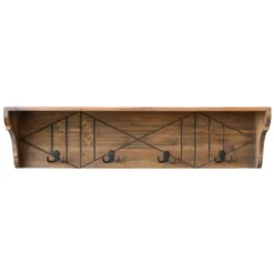 Chic Antique Regalbrett mit 4 Haken