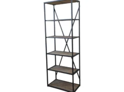Chic Antique Regal mit 5 Holzfächern
