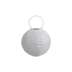 Chic Antique Reispapier Lampe mit Solarzellen
