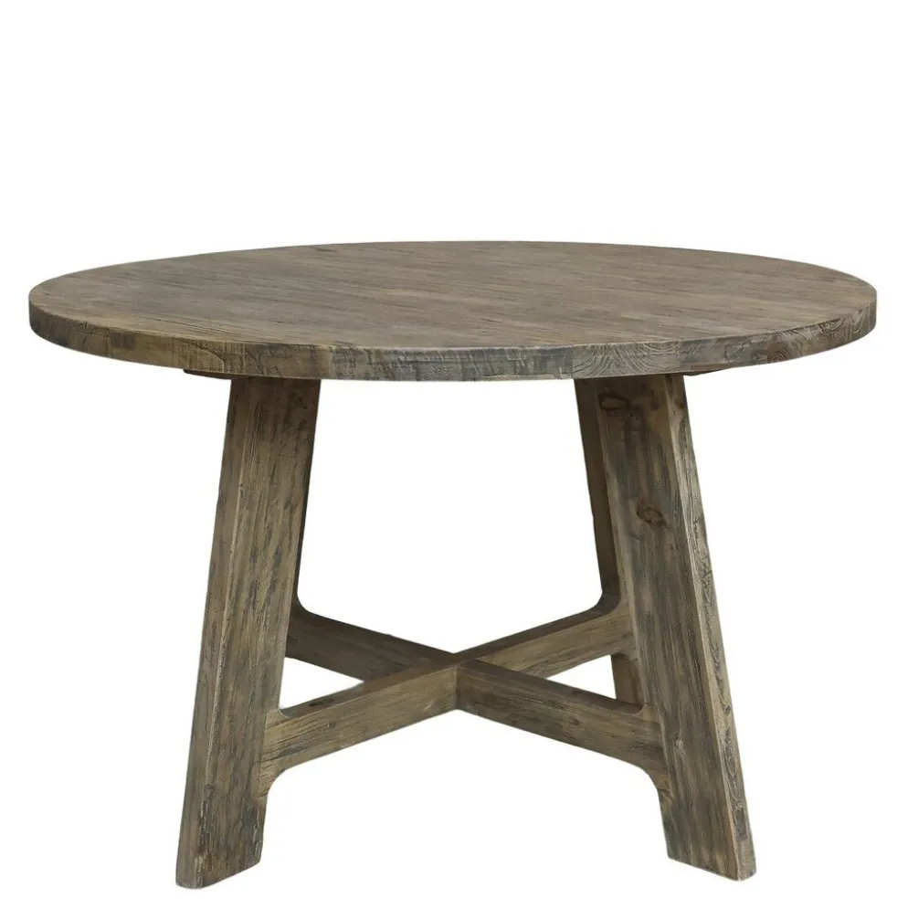 Chic Antique Runder Esstisch aus Recyclingholz