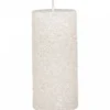Chic Antique Rustikale Stumpenkerze mit Glitzer