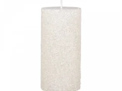 Chic Antique Rustikale Stumpenkerze mit Glitzer