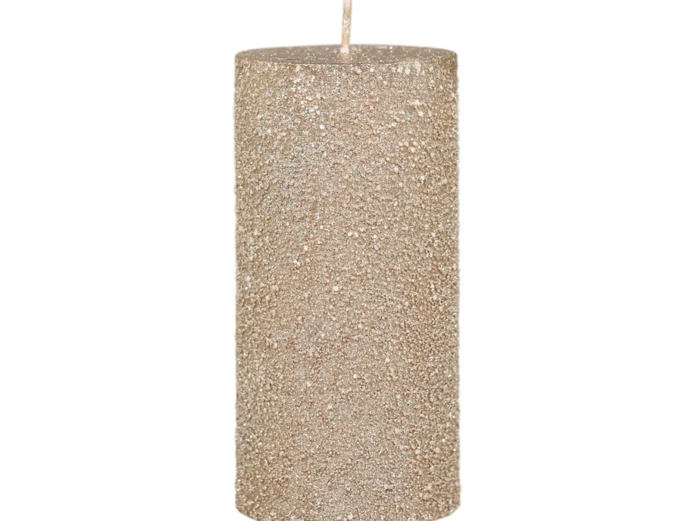 Chic Antique Rustikale Stumpenkerze rau