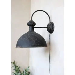 Chic Antique Rustikale Wandlampe antik schwarz