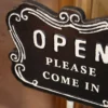 Chic Antique Schild Open