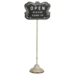 Chic Antique Schild Open