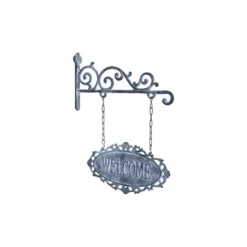 Chic Antique Schild Welcome aus Eisen