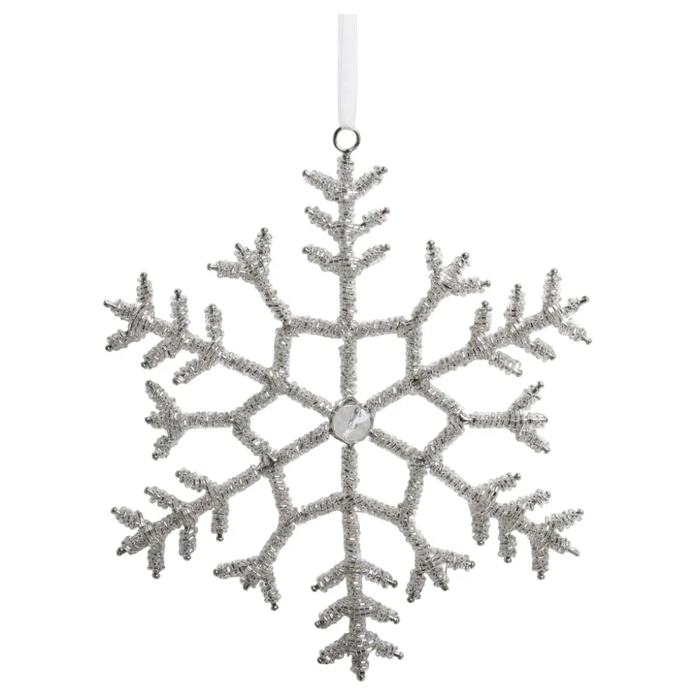 Chic Antique Schneeflocken Aufhänger mit Strasssteinen