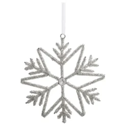 Chic Antique Schneeflocken Aufhänger mit Strasssteinen