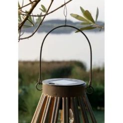 Chic Antique Solar-Laterne mit LED-Glühbirne Antique Zink