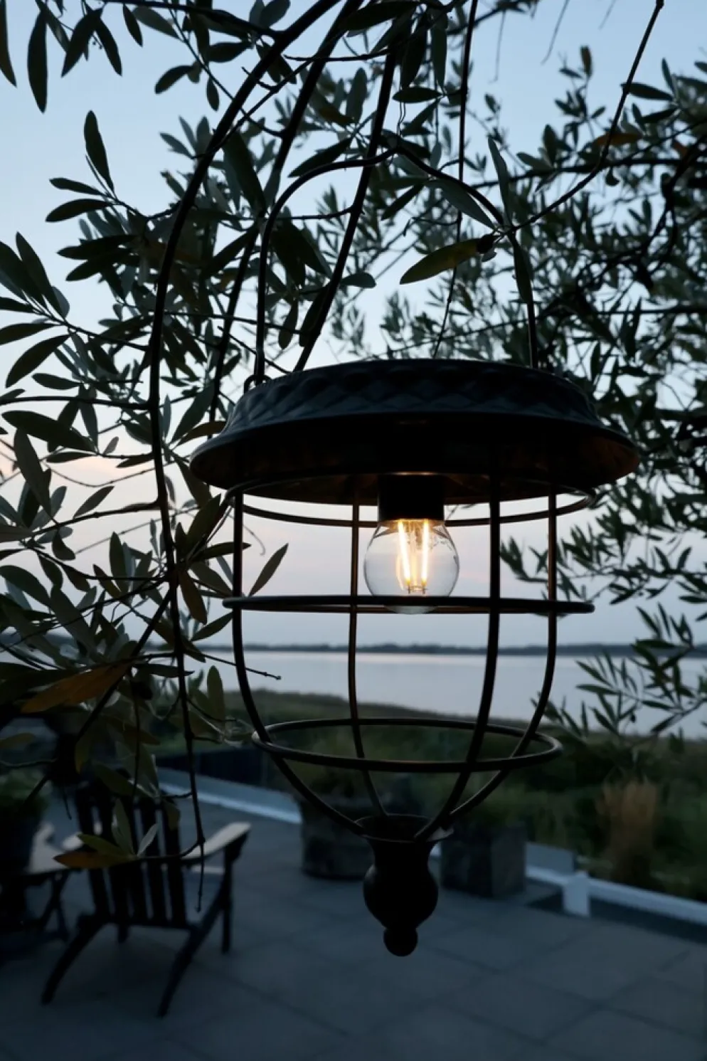 Chic Antique Solarlaterne zum Hängen – Vintage LED